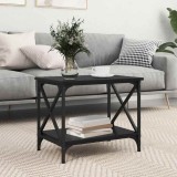VidaXL Masă laterală Stejar negru 55 x 38 x 45 cm Lemn compozit