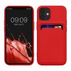 Husa kwmobile pentru Apple iPhone 12 Mini, Silicon, Rosu, 55111.09, Carcasa