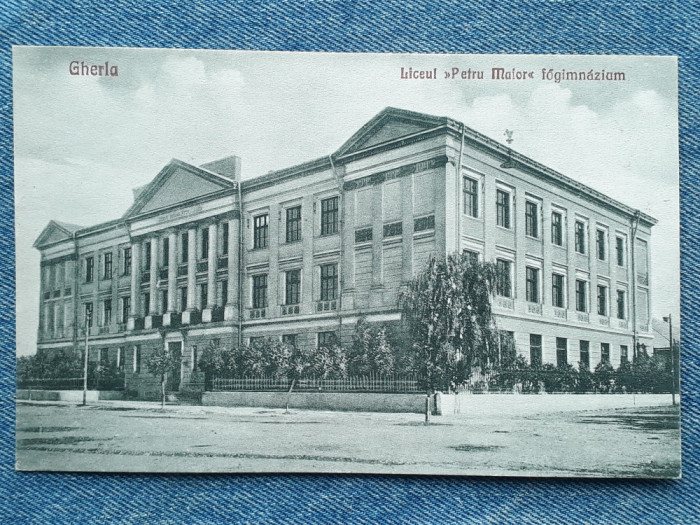 466 - Gherla - Liceul Petru Maior / Carte postala 1928 necirculata