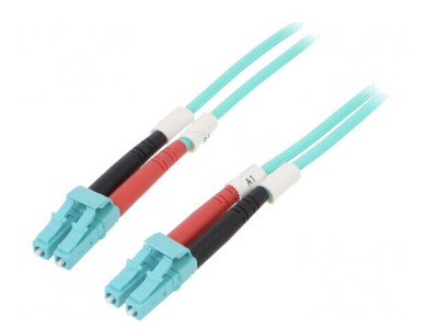 Patch cord fibră optică OM3 LC/UPC 20m LSZH foto