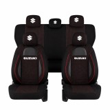 Set Huse Scaune Universale Racing Negru Personalizate cu Suzuki