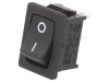 Comutator Balansoar SPST 10A 24VDC, Model RF1-1B-DC-2-B-1, Montaj Pe Panou, Negru, 2 pozitii, OFF-(ON)