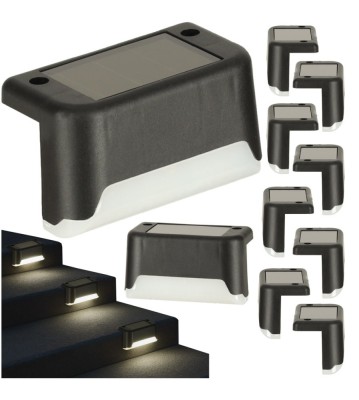 Set 8 lampi solare pentru trepte sau terase, senzor de lumina foto