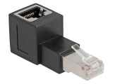 Adaptor RJ45 Cat 6a, mufă &icirc;n unghi