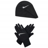 Cumpara ieftin Manusi Nike Wmns Essential Running Hat-Glove Set N1000595-082 negru