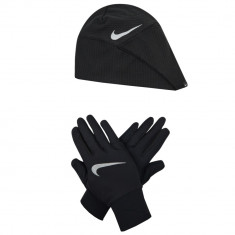 Manusi Nike Wmns Essential Running Hat-Glove Set N1000595-082 negru