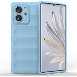 Husa wave, compatibila cu Xiaomi Redmi Note 13 5G, Grip Anti-Soc, Tpu, Baby Blue, ALC MOBILE