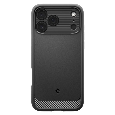 Husa silicon iPhone 17 Pro Spigen - Rugged Armor MagSafe Matte Black foto