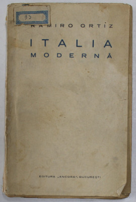 ITALIA MODERNA de RAMIRO ORTIZ , 1925 foto