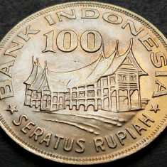 Moneda exotica 100 RUPII (Rupiah) - INDONEZIA / INDONESIA, anul 1978 *cod 5120