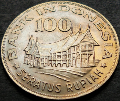 Moneda exotica 100 RUPII (Rupiah) - INDONEZIA / INDONESIA, anul 1978 *cod 5120 foto