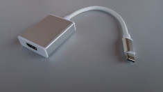 convertor USB 3.1 Type C - HDMI 4K adaptor telefon sau laptop foto