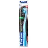 Periuta de dinti manuala Trisa Compact Ultrasoft - Perii Ultrasoft, Cap Compact, Maner Regenerabil