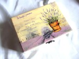 cutie lemn cu lavanda 42907