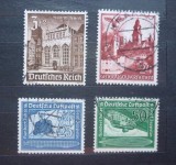 Set timbre Germania Danzig Winterhilfswerk Wawel Deutsche Luftpost Graf Zeppelin - A228