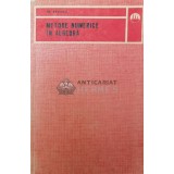 Metode numerice in algebra - 1979 - Gheorghe Dodescu ($T166)