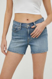 Cumpara ieftin Levi&#039;s pantaloni scurti jeans femei, neted, medium waist