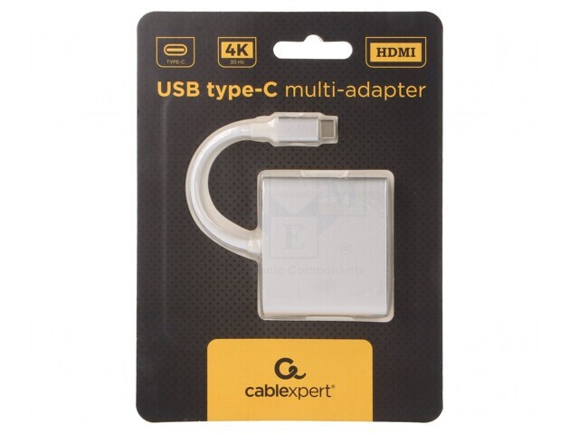 Adaptor HDMI 1.4 USB 3.0 3.1 0.075m Alb Argintiu