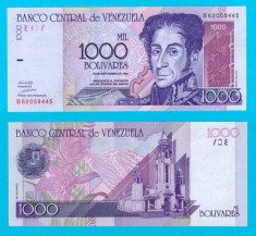 Venezuela (p#79) 1.000 Bolivares 1998 UNC &amp;#039;Avila Hill&amp;#039; serie: B62058445 foto