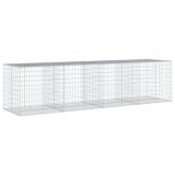 Cumpara ieftin Cos gabion cu capac, 400x100x100 cm, fier galvanizat