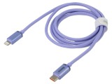 Cablu USB 2.0 Apple Lightning - USB C 1,2m violet