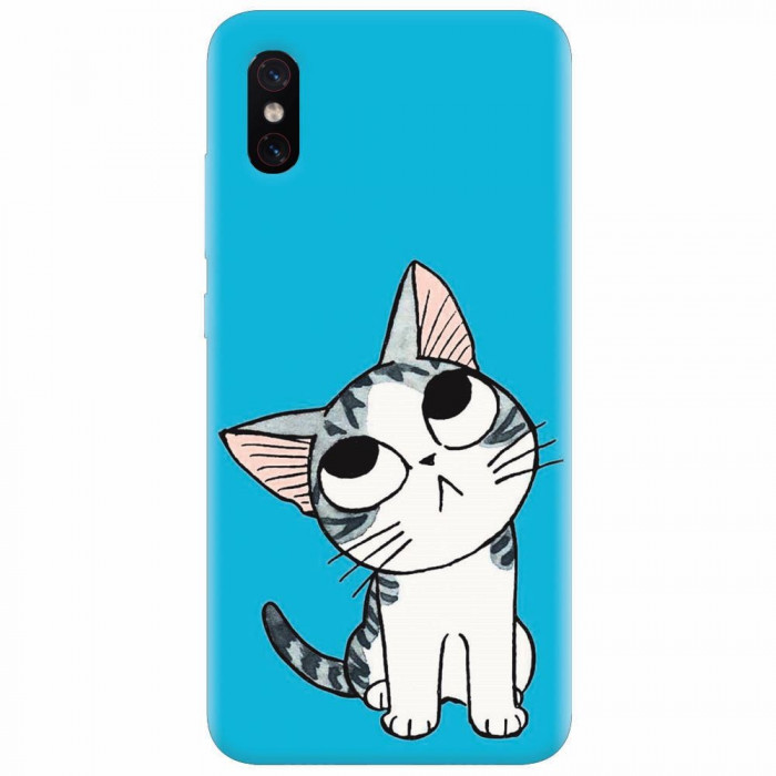 Husa silicon pentru Xiaomi Mi 8 Pro, Cat Lovely Cartoon