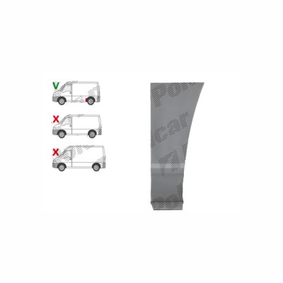 Segment aripa spate CITROEN JUMPER (230/244), 06.1994-2006; Fiat DUCATO (230/244), 03.1994-09.2006, Peugeot BOXER (230/244), 06.1994-08.2006, model s foto