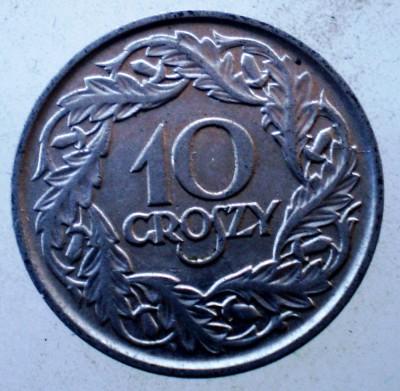 1.028 POLONIA 10 GROSZY 1923 foto