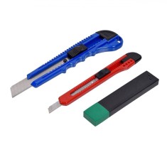 Set Cuttere, 4 Bucăți, Lame de Rezervă, Multicolor