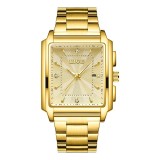 Ceas barbatesc, Lige, Analog, Quartz, Elegant, Casual, Business, Auriu