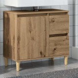 VidaXL Dulap de chiuvetă, stejar artizanal, 65x33x60 cm lemn prelucrat