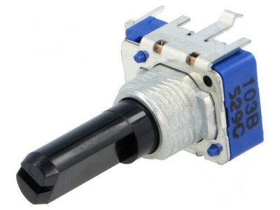 Potentiometru Axial Vertical 10k&amp;Omega; 50mW foto
