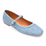 Balerini GRYXX albastri, 902, din material textil