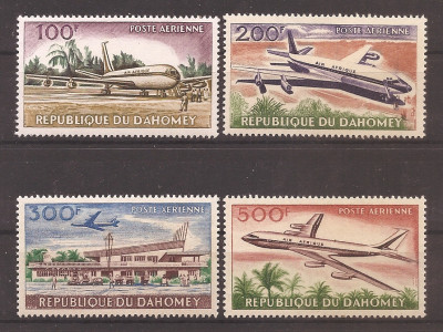 Dahomey 1963 - Deschiderea Aeroportului Cotonou, PA, MNH foto