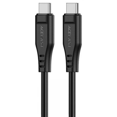 Cablu de incarcare, type-c to type-c, 60w, 3a, high-speed charging, 1.2m - acefast - black foto