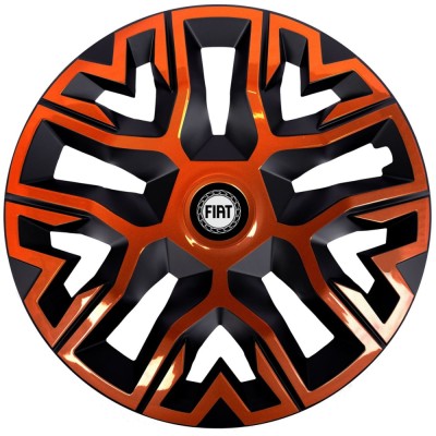 Set 4 Capace Roti 16 inchi Best Cupru-Negru, Compatibile Cu Fiat foto