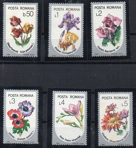 C5062 - Romania 1986 - Flora 6v.neuzat,perfecta stare