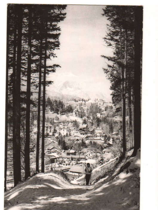 CPIB 15654 CARTE POSTALA - SINAIA. VEDERE DE PE PISCUL CAINELUI, RPR