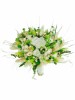 Buchet mediu personalizabil cu trandafiri si flori uscate (Alb, Verde), Eventissimi&reg;