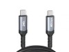 CABLU alimentare si date GEMBIRD, pt. smartphone, USB4 3.2 Gen2 Type-C (T) la USB 3.2 Type-C (T), 240W, 1.5m, rez. max. 8K/60Hz, negru, &quot;CCBP-USB4-CMC