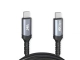 CABLU alimentare si date GEMBIRD, pt. smartphone, USB4 3.2 Gen2 Type-C (T) la USB 3.2 Type-C (T), 240W, 1.5m, rez. max. 8K/60Hz, negru, &quot;CCBP-USB4-CMC