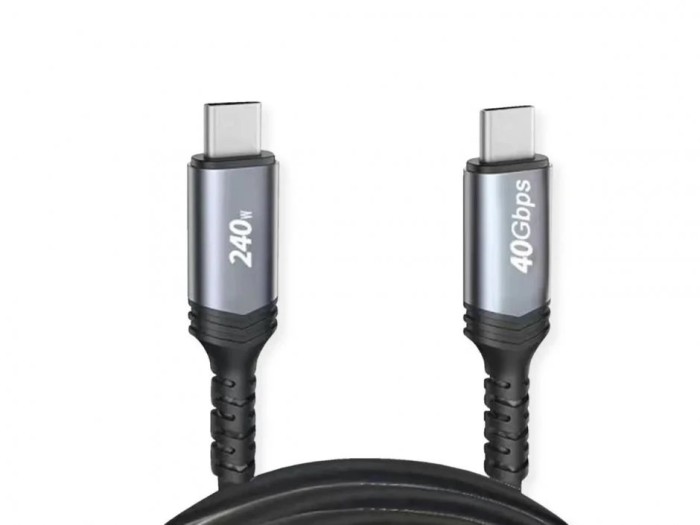 CABLU alimentare si date GEMBIRD, pt. smartphone, USB4 3.2 Gen2 Type-C (T) la USB 3.2 Type-C (T), 240W, 1.5m, rez. max. 8K/60Hz, negru, &quot;CCBP-USB4-CMC