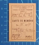 Cumpara ieftin Carte de membru / CGM Rom&acirc;nia Sindicat Funcționari Publici / Finanțe Pensii 1947