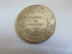 Moneda argint Piastru du comerce foto