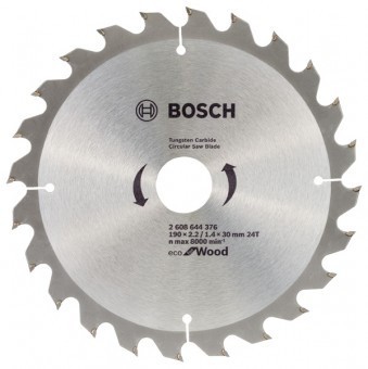 Bosch Disc circular pentru lemn ATB, 2.2/1.4x30x190mm, 24T - 3165140890984 foto