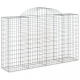 Cumpara ieftin Cos gabion arcuit 200x50x120/140 cm fier galvanizat