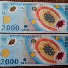 2000 lei 1999, România, UNC, serie consecutivă