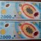 2000 lei 1999, Rom&acirc;nia, UNC, serie consecutivă