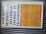 Iosif Kovacs Desfiintarea relatiilor feudale in Transilvania,dedicatie,autograf