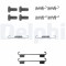 DELPHI LY1104 set accesorii, saboti frana parcare